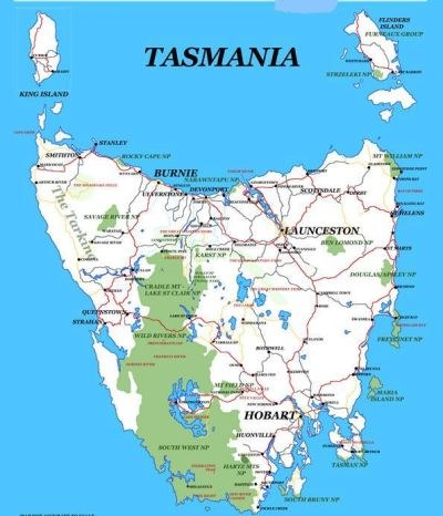 Costa salvaje de Tasmania